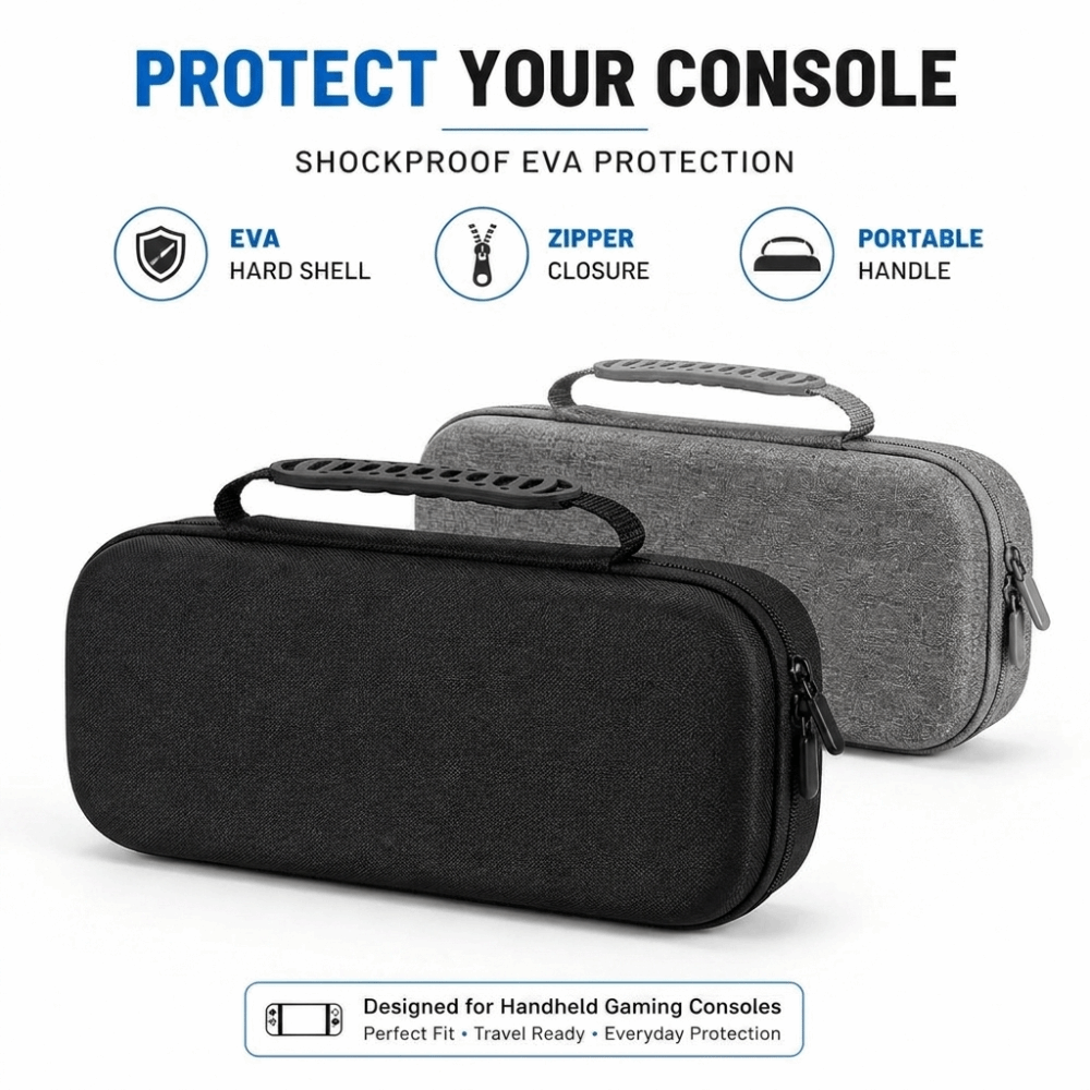 Gaming Console Handle - Чехол для портативной консоли EVA, ударопрочный