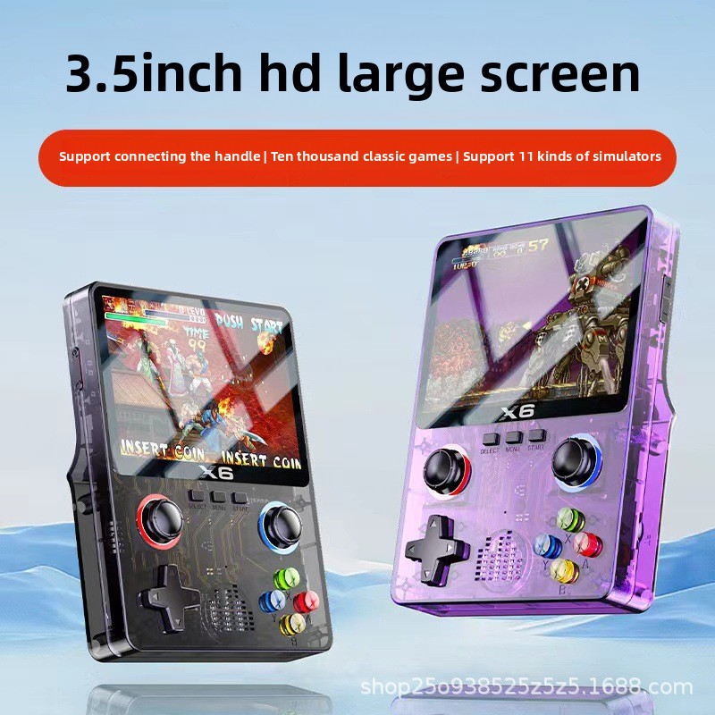 Flight Joystick Sim - Оригинальный X6 3,5-дюймовый IPS-экран, портативный игровой