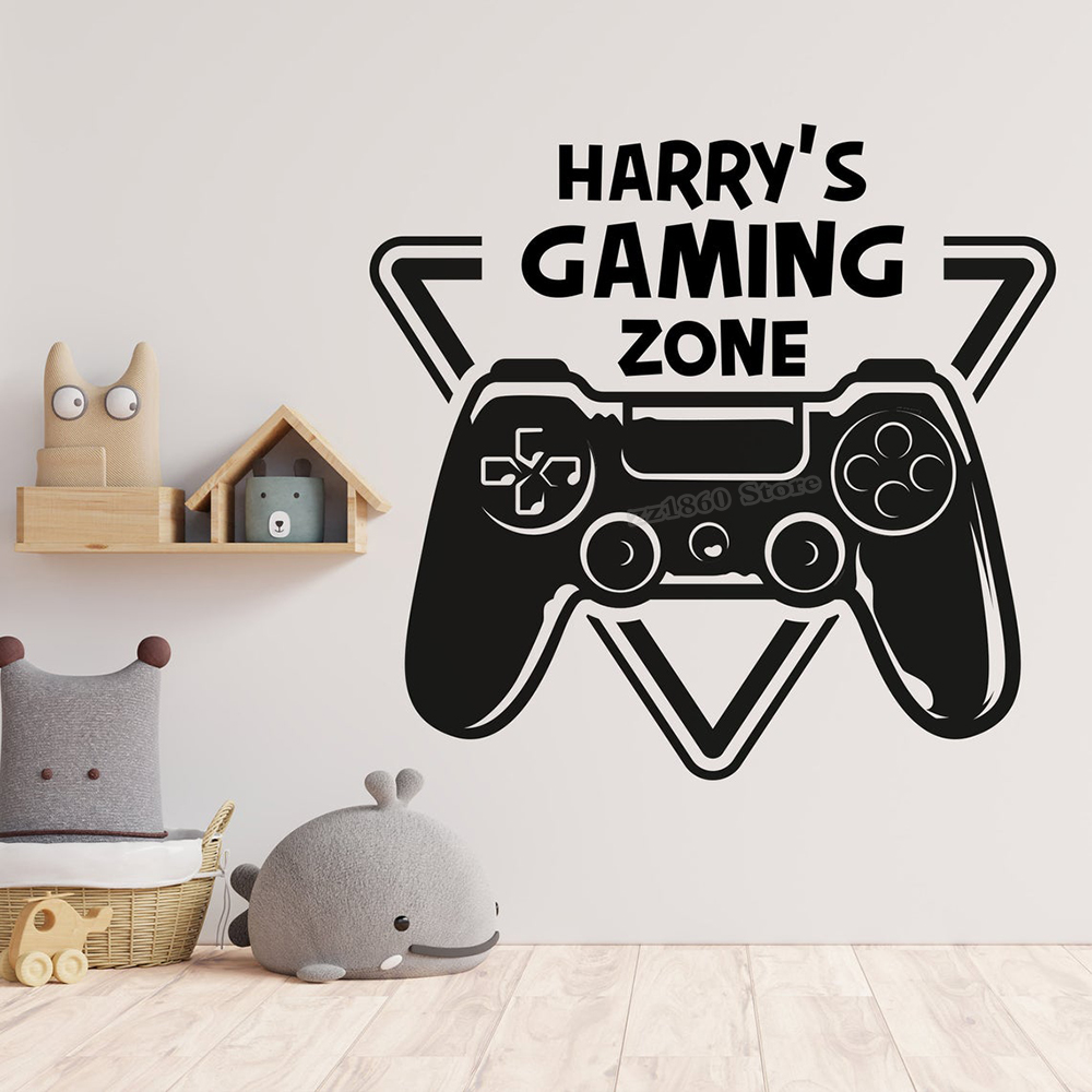 Gaming Console Room - Настенная Наклейка с названием игровой зоны