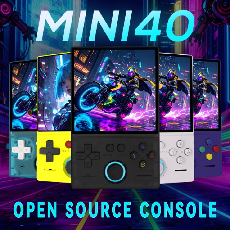 Gaming Console Options - Ретро-портативная игровая консоль Mini40 с 4,0-дюймовым