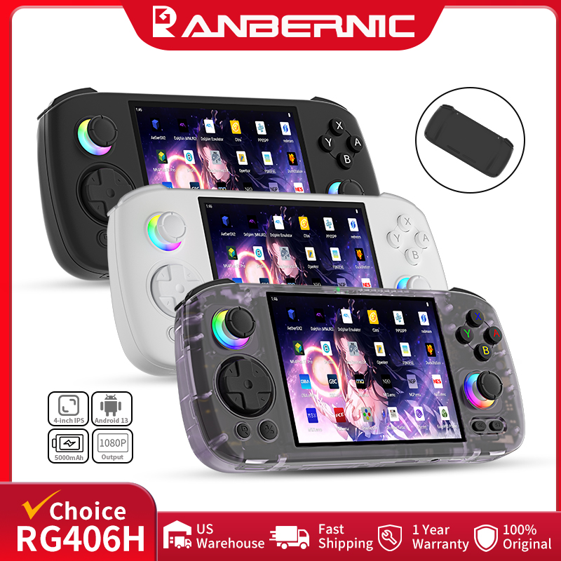 Gaming Console Minecraft - Портативная игровая консоль ANBERNIC RG406H, 4-дюймовый