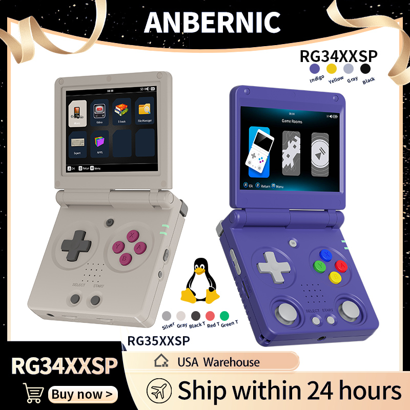 Anbernic RG34XXSP RG35XXSP Пер – обзор и цена Gaming Console For Sale