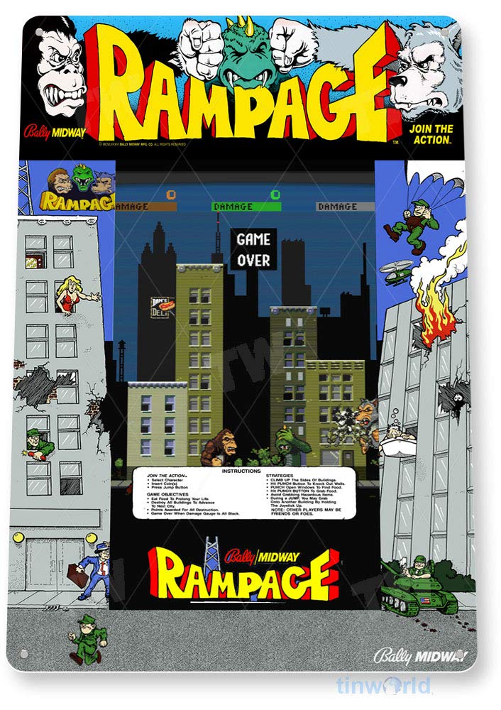 Металлическая табличка Rampage – обзор и цена Gaming Console Shop