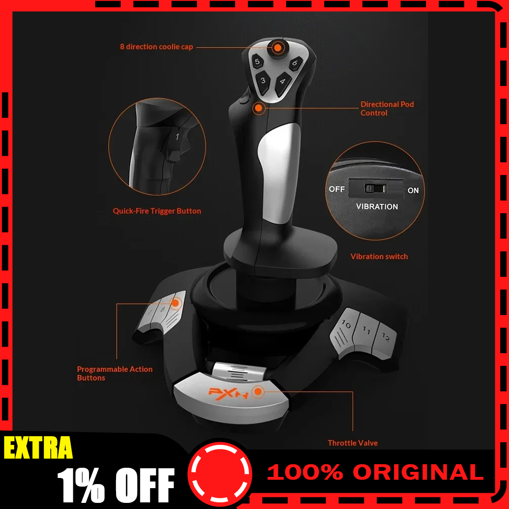 PXN F16 Симуляторный джойстик  – обзор и цена Flight Joystick Sim