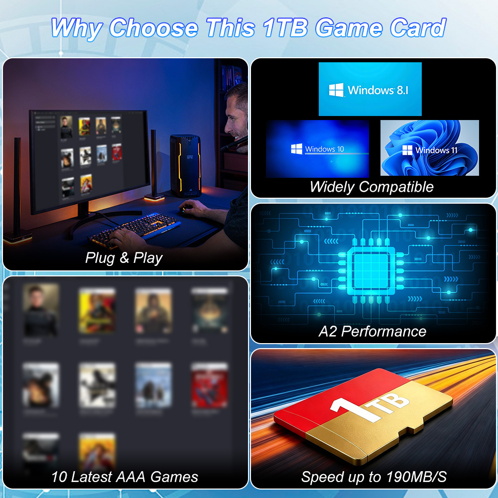 Игровая TF-карта JMachen 1 ТБ  – обзор и цена Gaming Console Windows