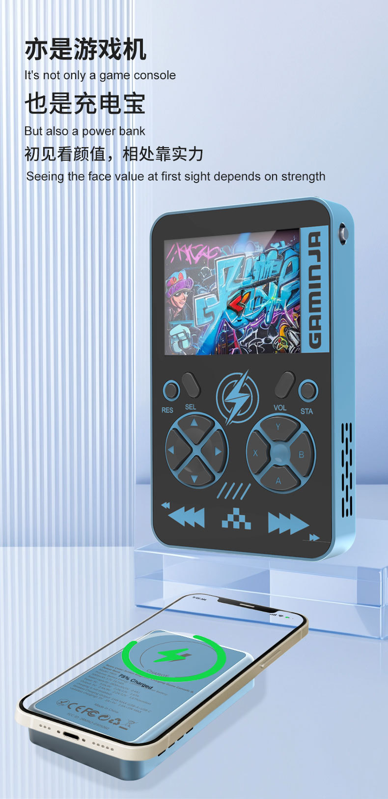 Игровая консоль 2-в-1 в ретро- – обзор и цена Gaming Console Power Bank