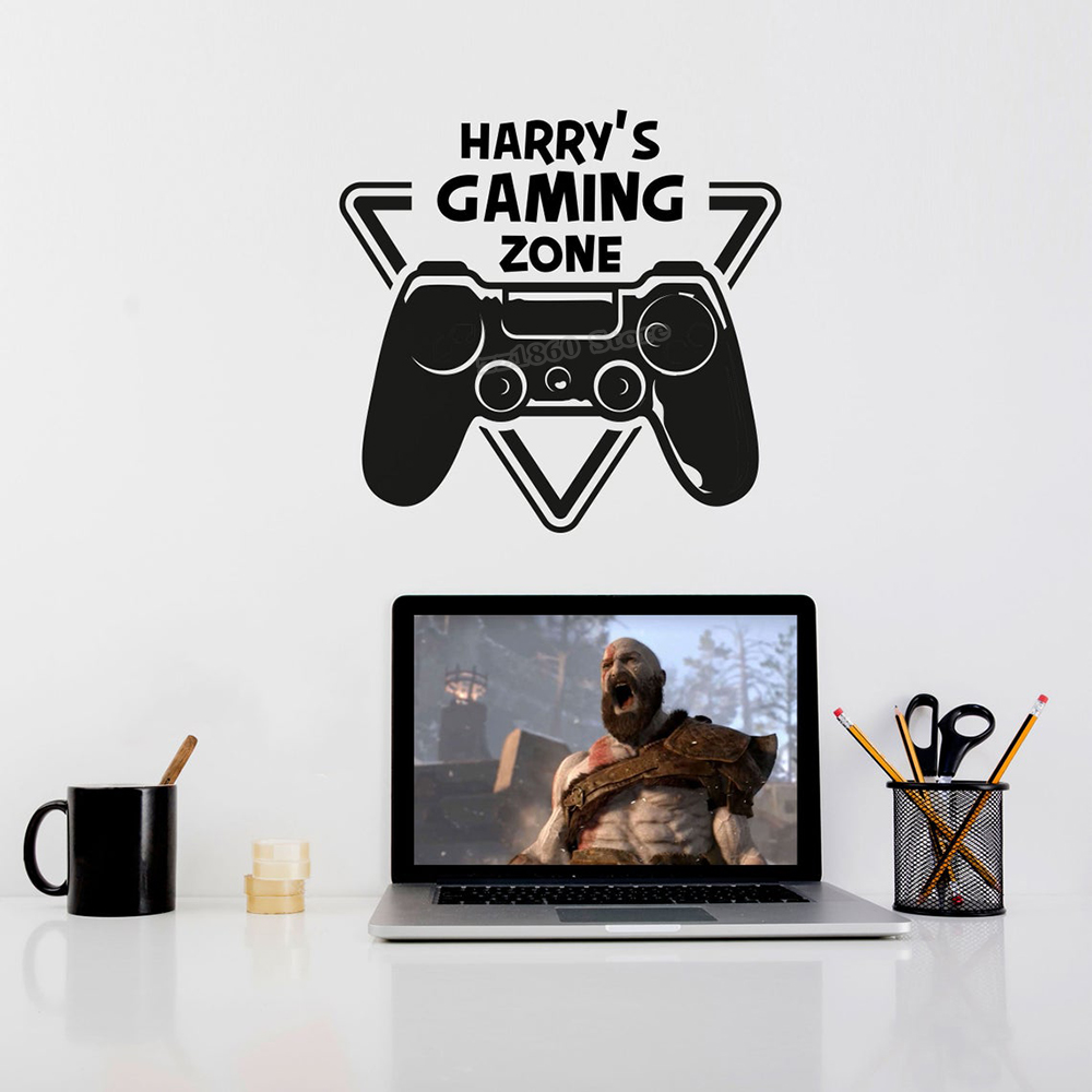 Настенная Наклейка с названием – обзор и цена Gaming Console Room